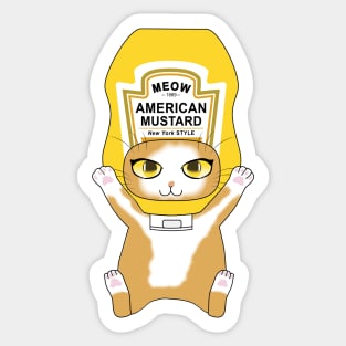 Mustard Cat Sticker